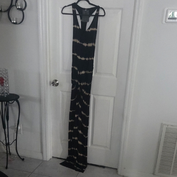 Young Fabulous &Broke  Black and Tan Maxi Dress EUC M - Picture 1 of 7